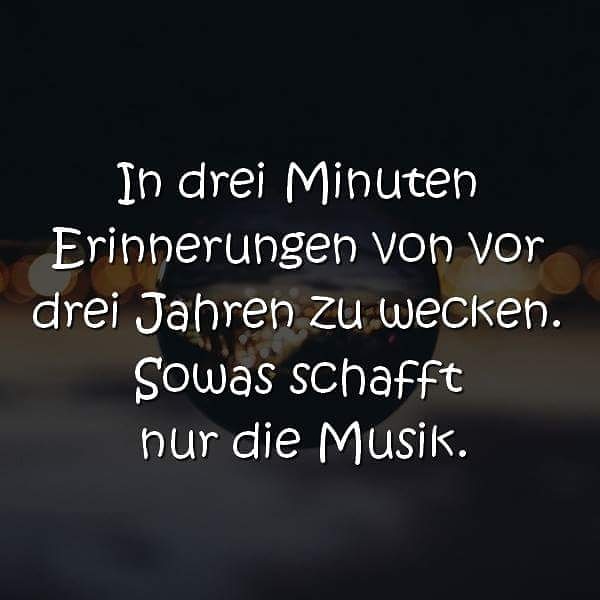 In drei Minuten Erinnerungen von vor drei Jahren zu wecken. Sowas schafft nur die Musik.